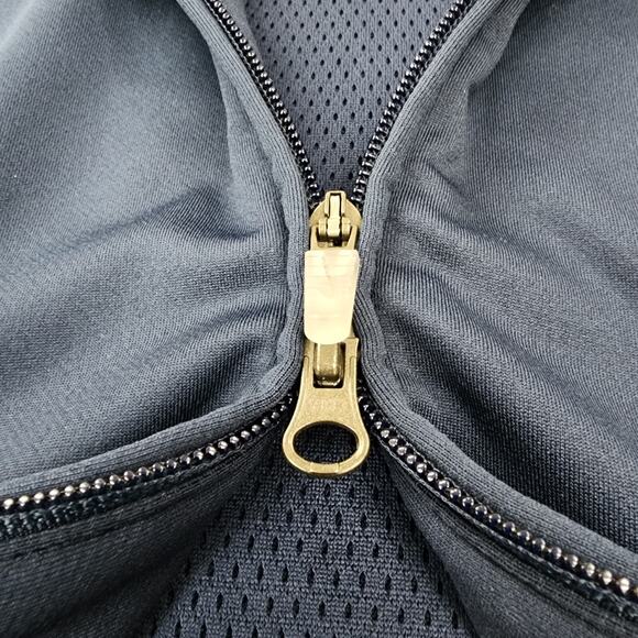 Vintage Nike Jacket Mens Small Blue Full Zip Hooptech Basketball Hoodie Sweat - Picture 11 of 16